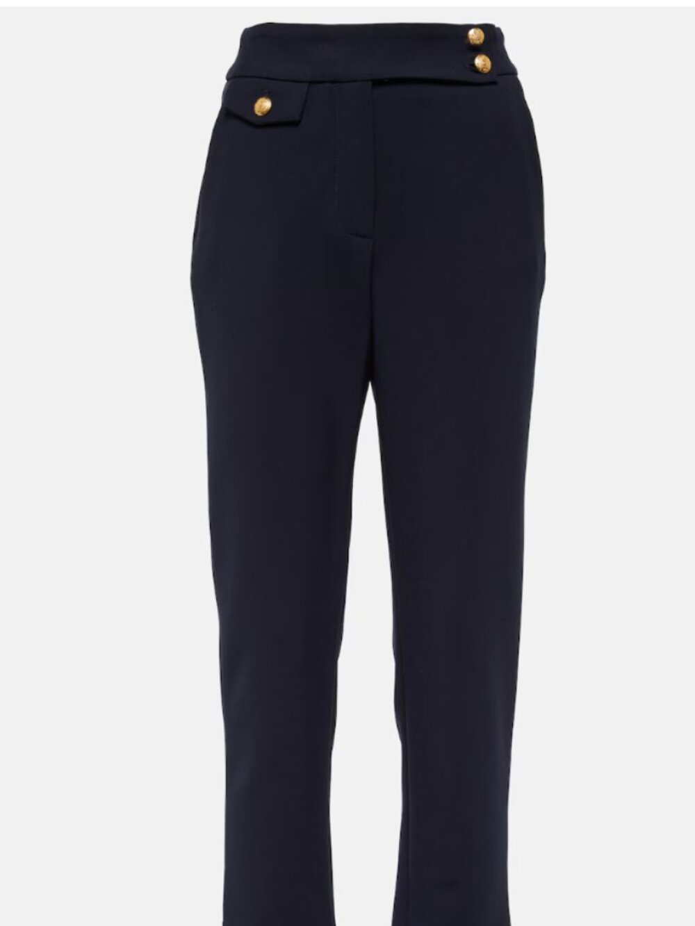 Veronica Beard Renzo Crop Trousers Navy Size 16